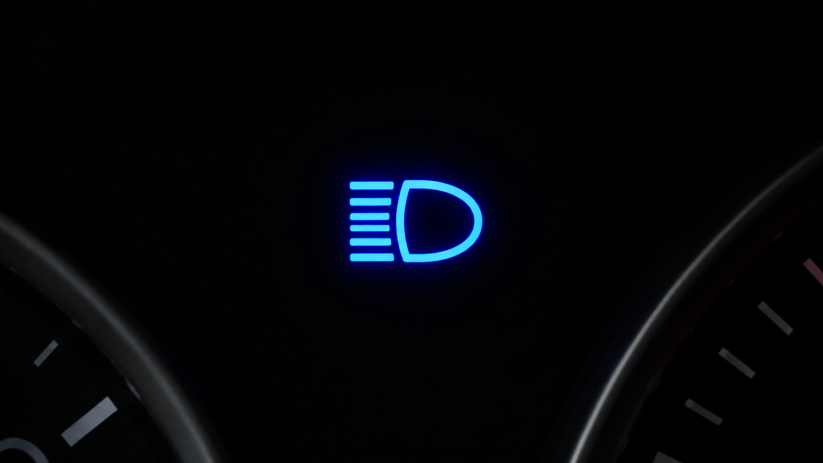 Symbolbild der blauen Fernlicht-Kontrollleuchte